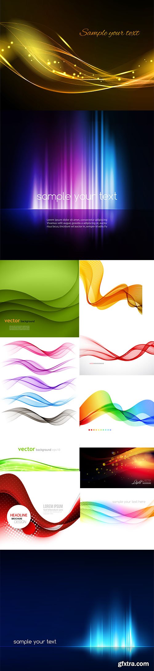 Abstract wave and shiny background