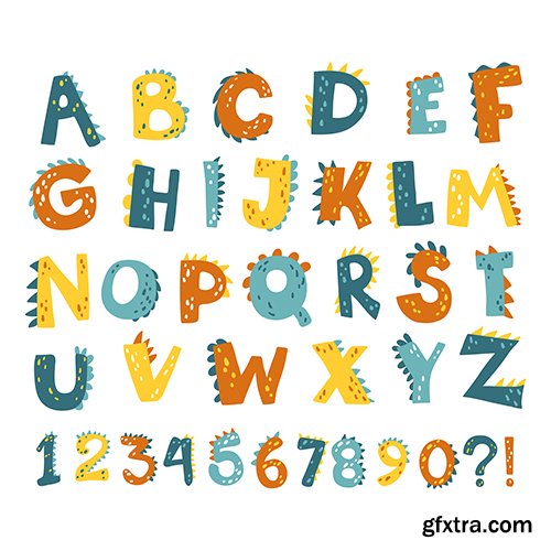 Dino alphabet numbers