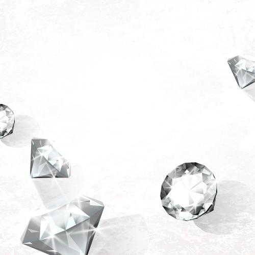 Clear crystal diamond design vector - 1228060