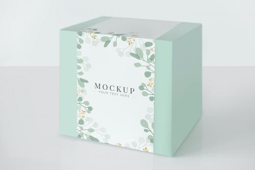 Mint green packaging box mockup - 545582