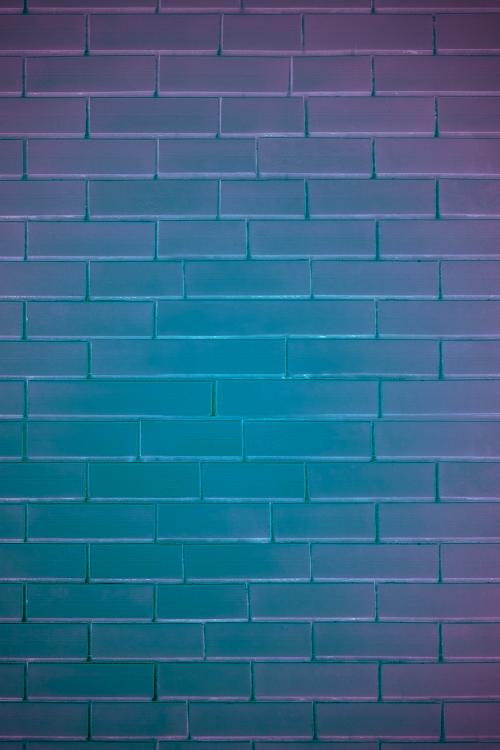 Brick wall in neon light - 2021856