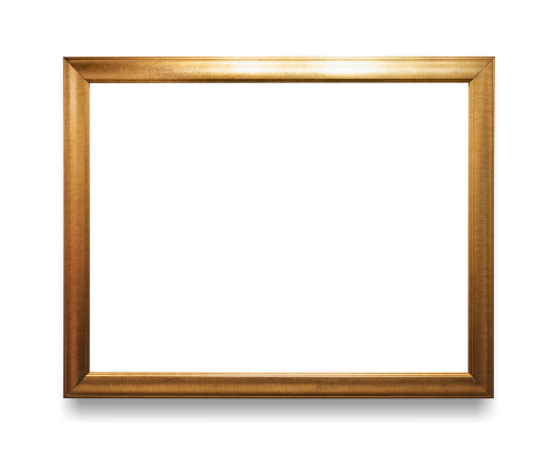 Gold photo frame mockup - 2021870