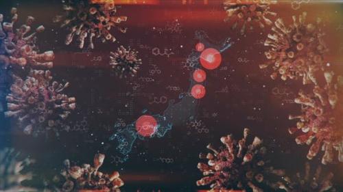 Videohive - Mapping Epidemic Outbreak in Japan 4K - 26902508
