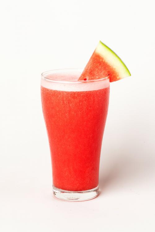 Fresh watermelon smoothie on white background - 2280476