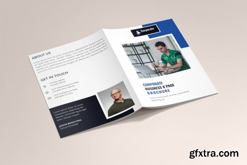 CreativeMarket - Corporate 8 Pages Brochure Template 4716289