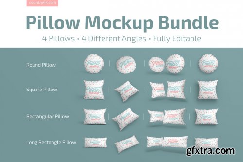 CreativeMarket - Pillow Mockup Bundle 4883273