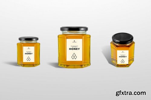 CreativeMarket - Honey - Jar mockup 3696194