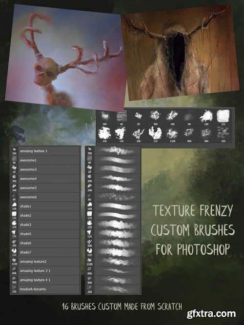 GraphicRiver - Texture Frenzy Photoshop Brushes 26321843