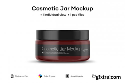CreativeMarket - Cosmetic Jar Mockup 4888384
