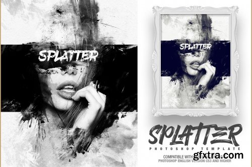 CreativeMarket - Splatter Photo Template 4629580