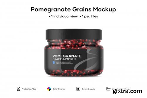 CreativeMarket - Pomegranate Grains Mockup 4972530