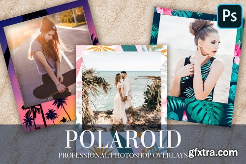CreativeMarket - Polaroid Overlays Photoshop 4940221