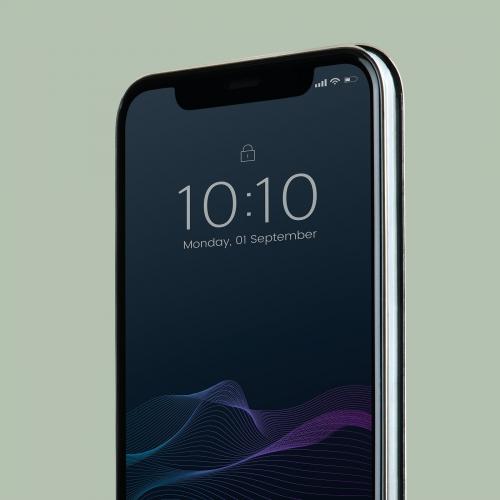 Black screen smartphone mockup design - 524157