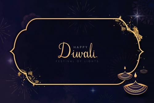 Happy Diwali festival pattern vector - 1213567