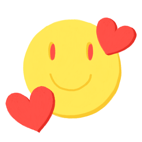 Smiling face emoji with hearts transparent png - 2041336