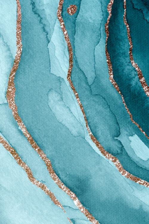 Shimmering teal watercolor textured background - 2051403