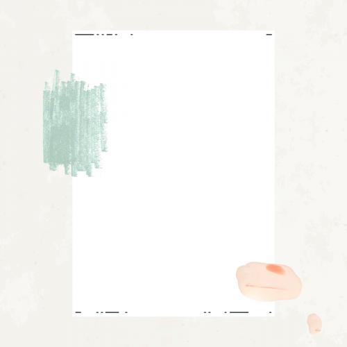 White paper with brushstroke template vector - 1215985