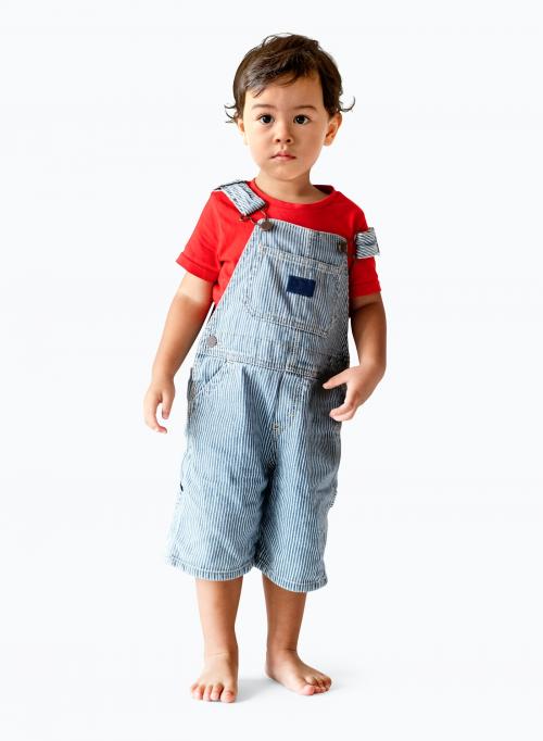 Cute little boy in dungarees - 536029