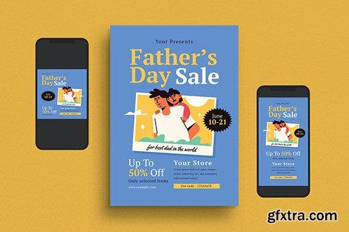 Father\'s Day Flyer Set