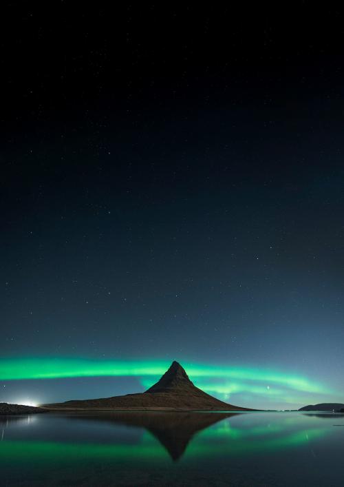 Kirkjufell Northern lights, Iceland - 2044218