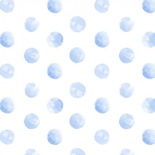 Indigo blue watercolor circle seamless patterned background vector - 1217637