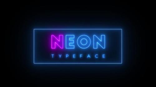 MotionArray - Neon Typeface - 54790
