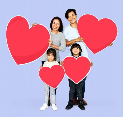 Happy family expressing their love - 504305