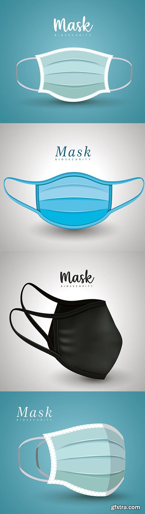 Medical Blue Mask Vector Design