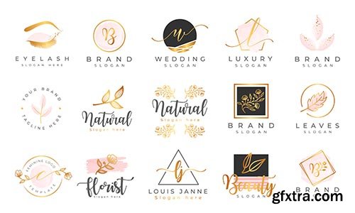 Feminine logo collections template