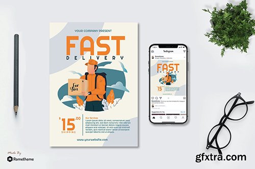 Fast Delivery - Creative Flyer & Instagram Post GR