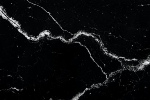 Black smooth marble texture with white streaks - 2036935