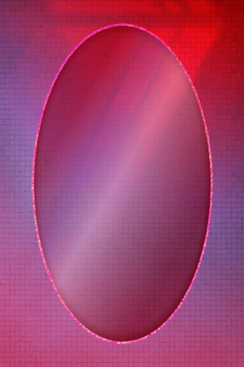 Oval frame on abstract background vector - 1214539