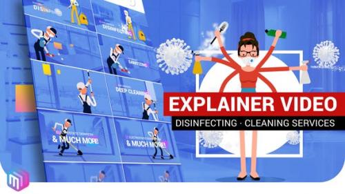 Videohive - Explainer Video | Disinfection, Cleaning services - 26675100