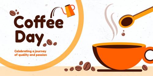 Coffee day banner design vector - 1180445
