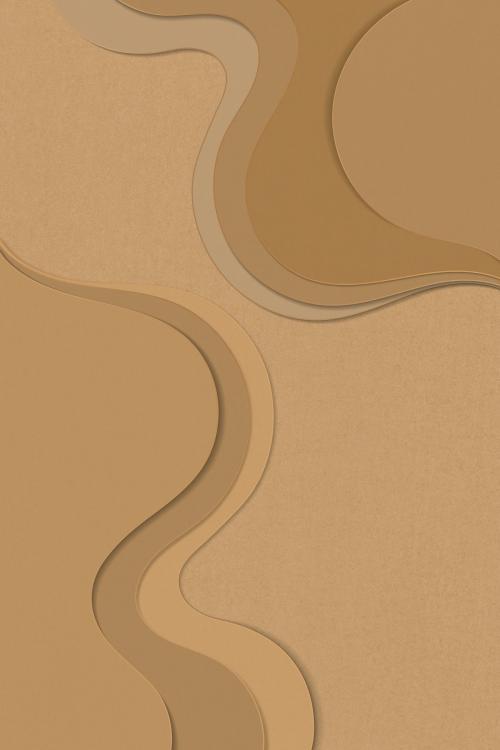 Abstract curve brown background vector - 2050191