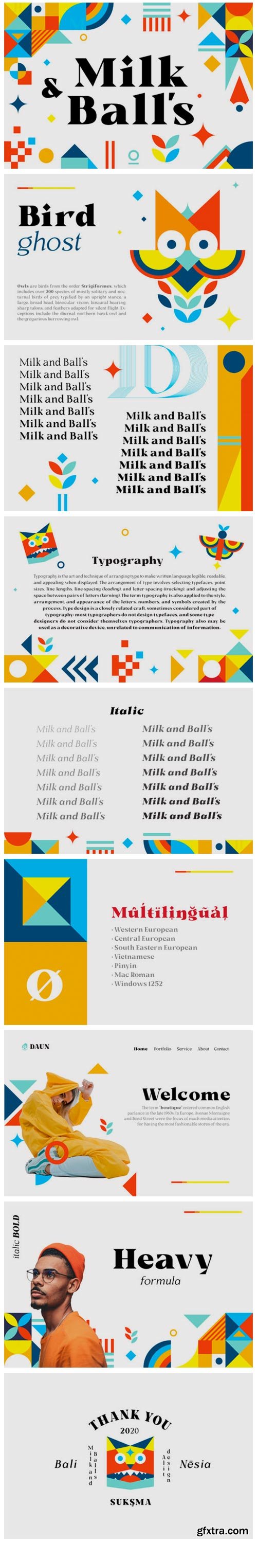 Milk and Balls Font