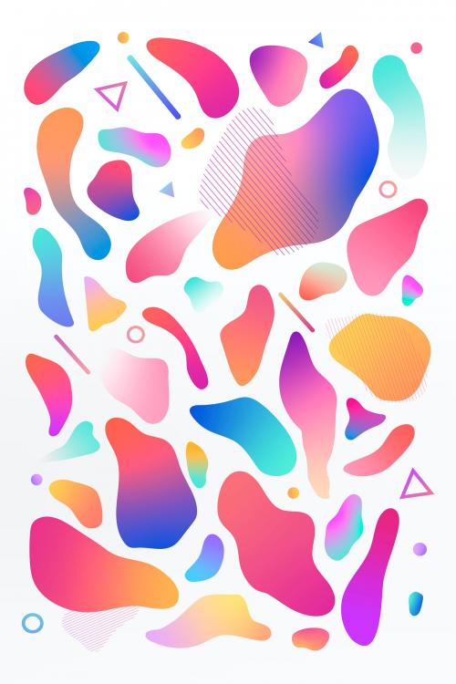 Colorful abstract seamless patterned background vector - 1199904