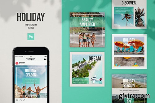 Holiday Instagram Feed Post Template