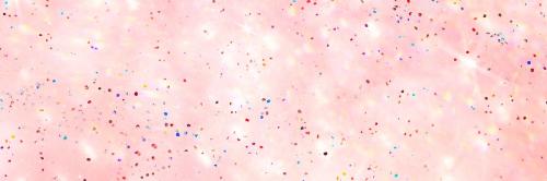 Soft pink sparkles confetti background social banner - 2280729
