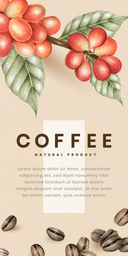 International coffee day card design vector - 1206652
