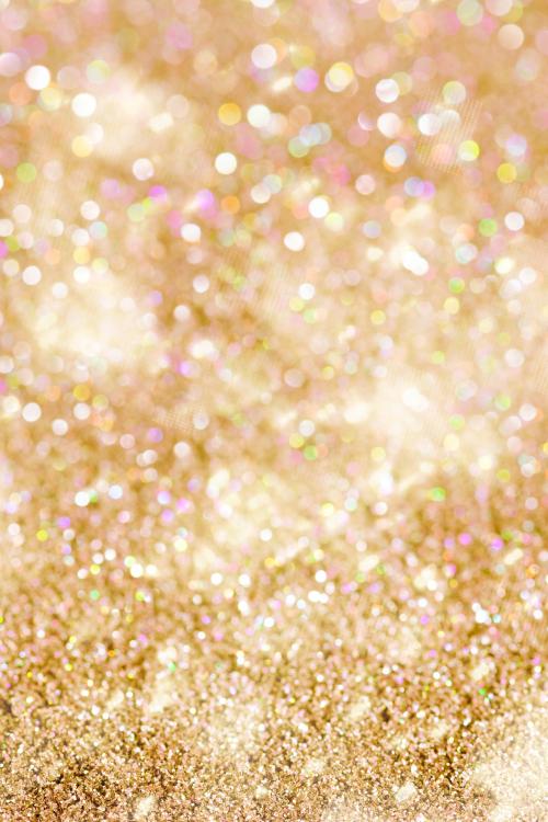 Gold glitter bokeh background - 2280999