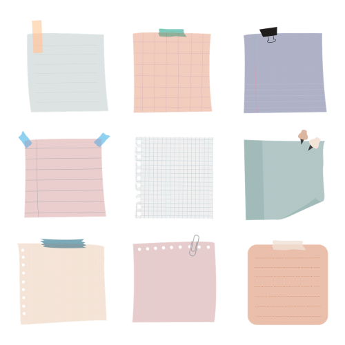 Notepapers collection transparent png - 2026321