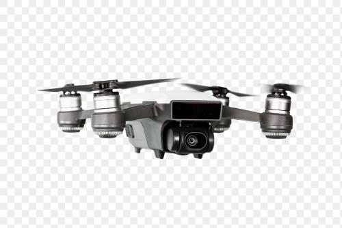 Flying black drone transparent png - 2091813