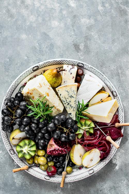 Cheese platter food photography recipe idea - 2103309