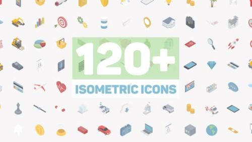 Videohive - Isometric Icons - 21410434