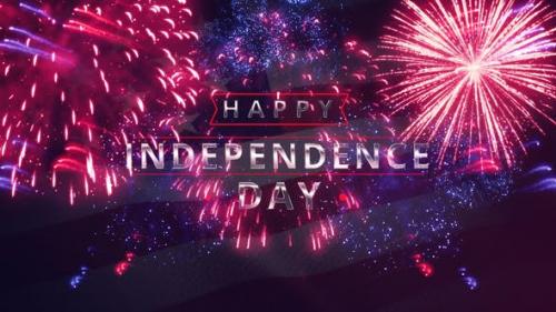 Videohive - July 4th Fireworks Celebration Opener - 27066439