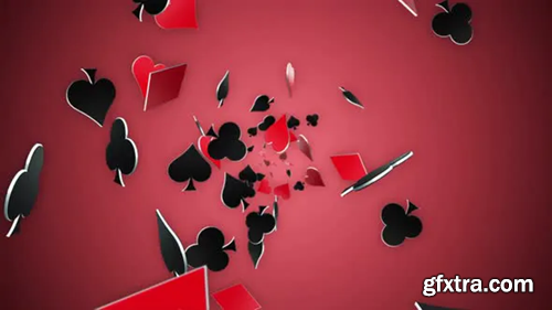 Videohive Falling French Poker Card Symbols 27064891