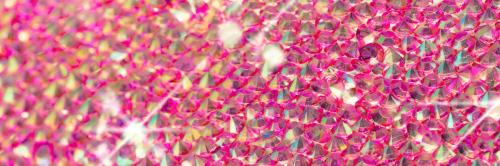 Pink crystals glitter background social banner - 2281019