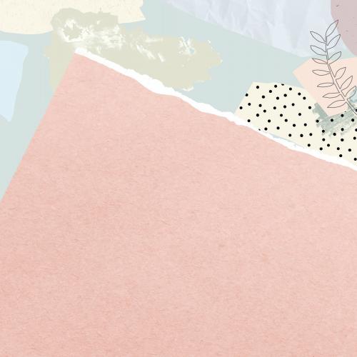 Blank pink ripped notepaper vector - 1208204