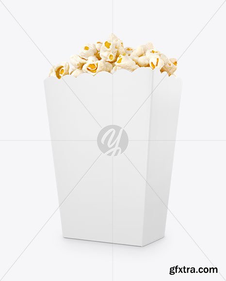 Popcorn Bag Mockup -Half Side View 61734